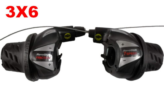 Shimano SL-RS36 Revo Shift řazení - 3x6s, levé + pravé