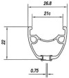 Ráfek MACH1 27,5" Traxx Disc 32děr/černý ETR