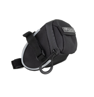 Brašna pod sedlo FORCE JET suchý zip,černá M