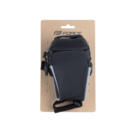 Brašna pod sedlo FORCE JET suchý zip,černá M