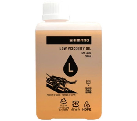 SHIMANO minerální olej Low viscosity pro SHIMANO kotoučové brzdy M9200, M9220 & MT805 1L