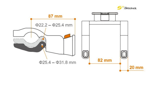 Brašna Sport Arsenal 510 řidítková QuickFix pro elektrokola