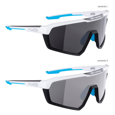 Brýle F APEX, bílo-šedé, kontrastní+fotochrom.sklo