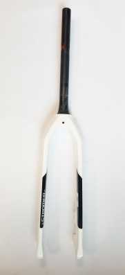 Vidlice Stromer karbon pevná bílá