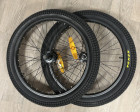 Kola BMX napletená komplet pár ; 36 děr black + obutí