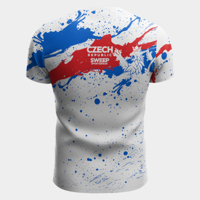 Triko krátký rukáv SMTS194 bílé CZECH