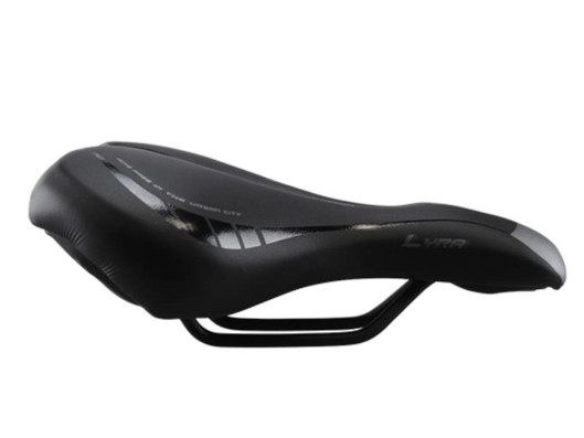 Sedlo městské Selle Monte Grappa Lyra Plus , barva černá 255x192mm