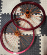 Kola napletená BMX 34R red-orange