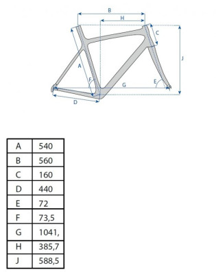 Rám gravel Al surový povrch 46cm