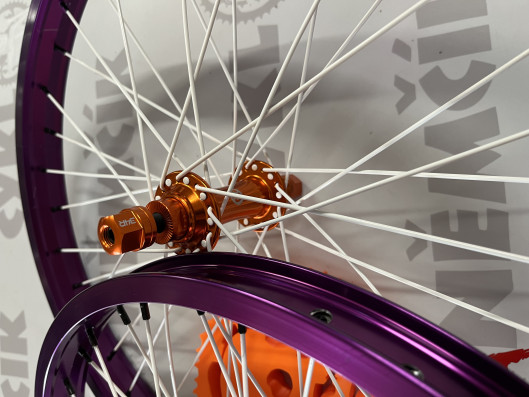 Kola napletená BMX 34R Violet-orange