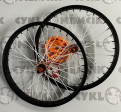 Kola napletená BMX 34R Black-orange-white