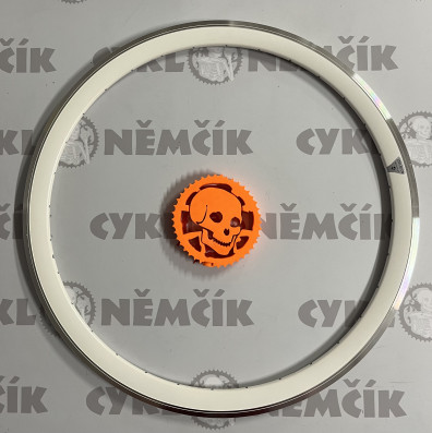 Ráfek 28"/622 32d. CNC výška 40mm double bílý