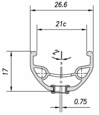 Ráfek 29" MACH1 KARMA DISC 622 x 21, 32 děr, černý