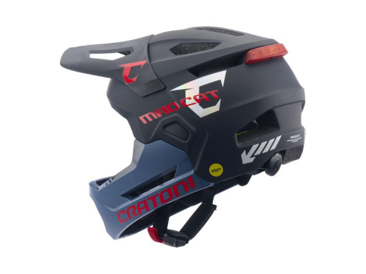 Dětská helma CRATONI MadCat MIPS Gunmetal/Red Matt - S/M (49-56cm)