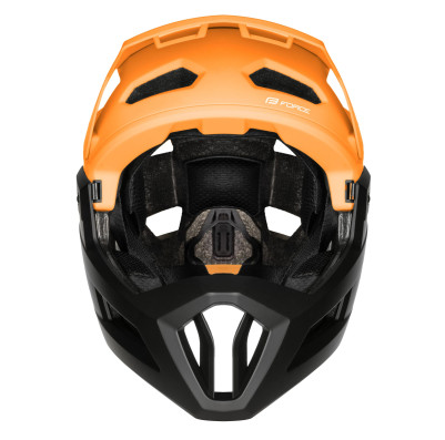 Přilba FORCE VENOM downhill, oranžovo-černá