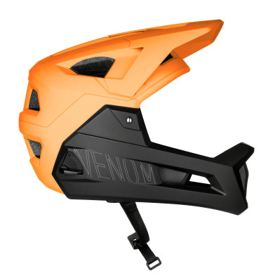 Přilba FORCE VENOM downhill, oranžovo-černá
