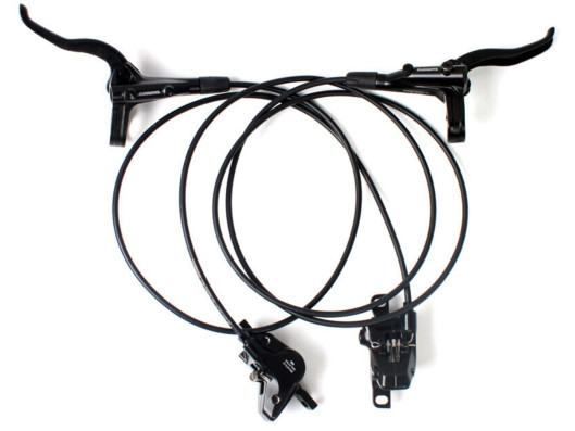 Brzdy SHIMANO BL-MT401-3A + BR-MT400 přední+zadní kotoučová brzda 850+2000mm