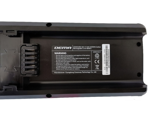 Baterie Greenway integr. 20Ah/36V, 400mm CANbus