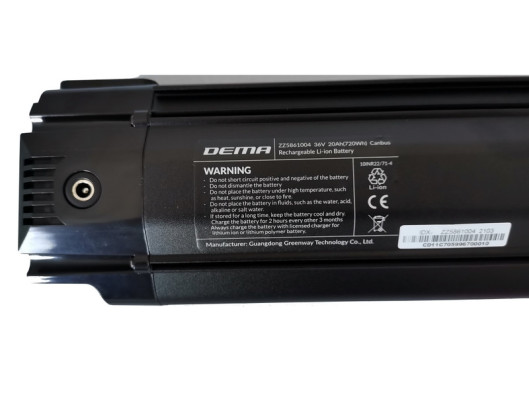 Greenway batéria integrovaná 20Ah/36V, 400mm