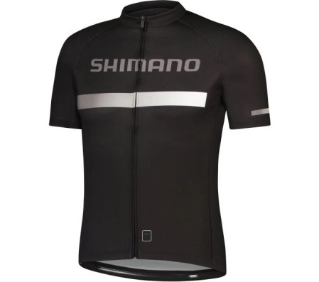 SHIMANO pánský LOGO dres krátký rukáv, černá