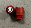 Čepička ventilku MOTO red-w 2ks