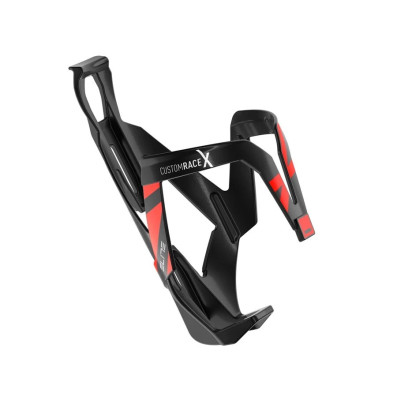 ELITE košík CUSTOM RACE X, lesk, černá/červená