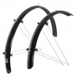 Blatníky FORCE 48 Aluflex 28" XL + V vzpěry,černé