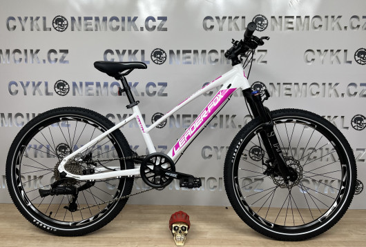 KOLO LEADER FOX CAPITAN DÍVČÍ, MTB 24", bílá