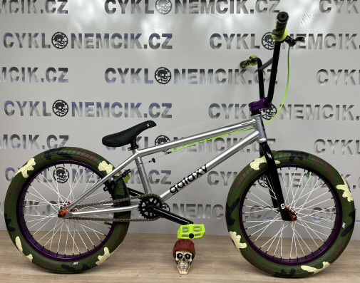 Kolo GALAXY WHIP stříbrná-violet-ARMY Snake