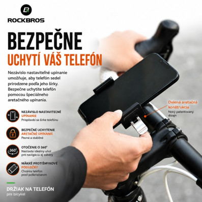 Držák RockBros na Smartfon s montáží na řidítka