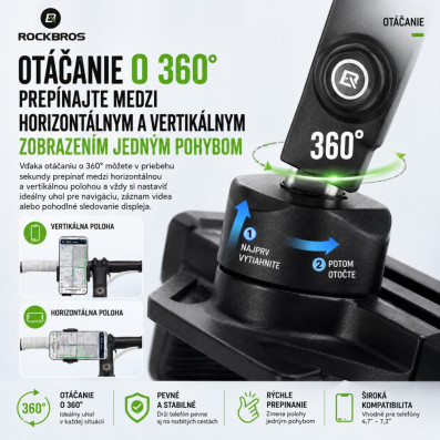 Držák RockBros na Smartfon s montáží na řidítka