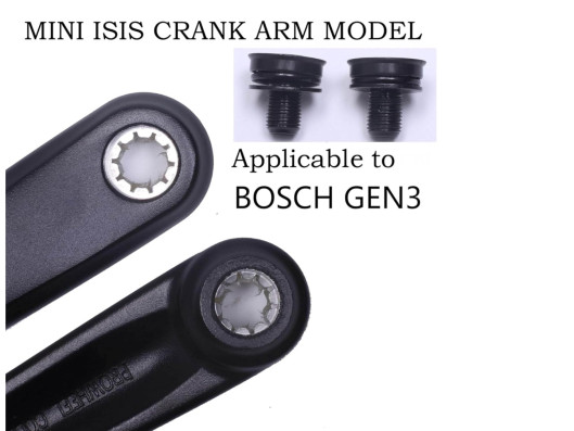 Prowheel Gen3 kliky bez převodníku e-Bike Mini ISIS 170 mm černá OEM
