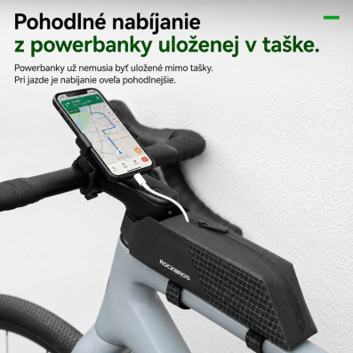 Taška RockBros aerodynamická na rám, 0,6L, vodotěsná