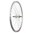 Výplet 559/26" zadní, ráfek dvoustěnný stříbrný, Al náboj pro 6-7 kol, RU
