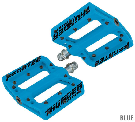 Pedály Nylonové ploché platformové Thunder 183 modré
