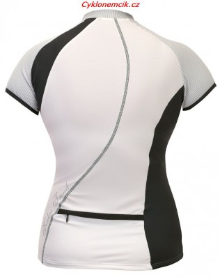 Cyklistický dres dámský Trend-bílý,růžový,žlutý