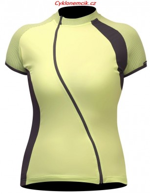 Cyklistický dres dámský Trend-bílý,růžový,žlutý