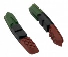Brzdové gumičky Force náhradní, zeleno-černo-hnědé 70mm