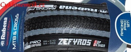 PLÁŠŤ RUBENA ZEFYROS RACING PRO tpi 127 TUBELESS ŠEDÝ