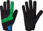 Cyklistické rukavice BBB BBW-46 LiteZone černo/zeleno/modré