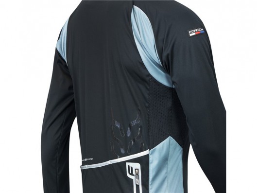 Bunda Force X80 tenký softshell, UNI, černo-šedá