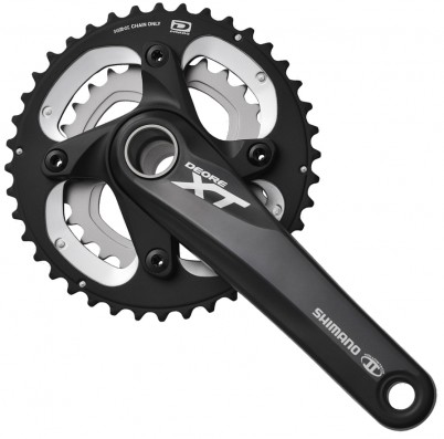 Kliky Shimano XT FCM 785 2x10 38/24 175mm černé bez misek