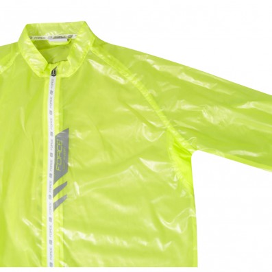 Cyklistická bunda FORCE LIGHTWEIGHT neprofuk fluo