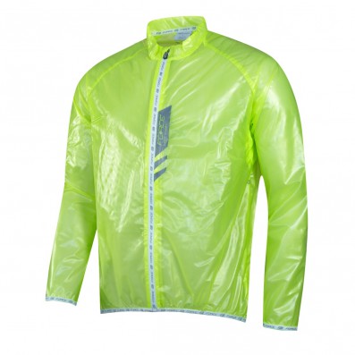 Cyklistická bunda FORCE LIGHTWEIGHT neprofuk fluo SLIM