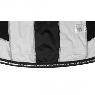 Cyklistický dres FORCE dlouhý rukáv X68 PRO,černo-bílá