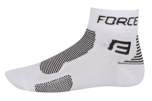 Ponožky FORCE 1, bílo-černé