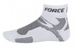 Ponožky FORCE 2, bílo-černé