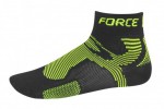 Ponožky FORCE 2, černé-fluo