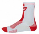 Ponožky FORCE LONG, bílo-červené