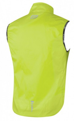 Cyklistická vesta FORCE V48 neprofuk, fluo